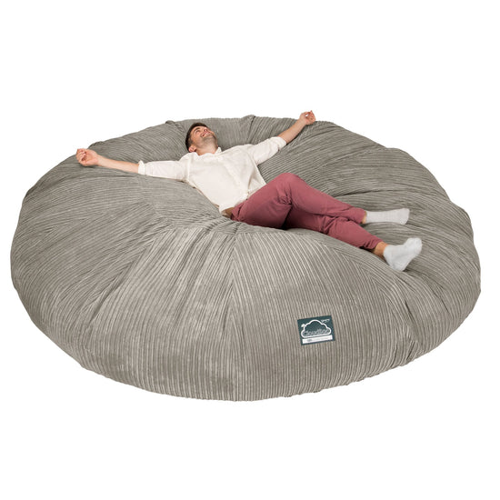 Sofa pufa piankowa CloudSac 5000 XXXXXL Titanic - Klasyczny sztruks Mysi 01