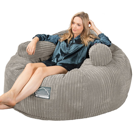 Sofa pufa piankowa gigant CloudSac 1010 XXL - Klasyczny sztruks Mysi 07