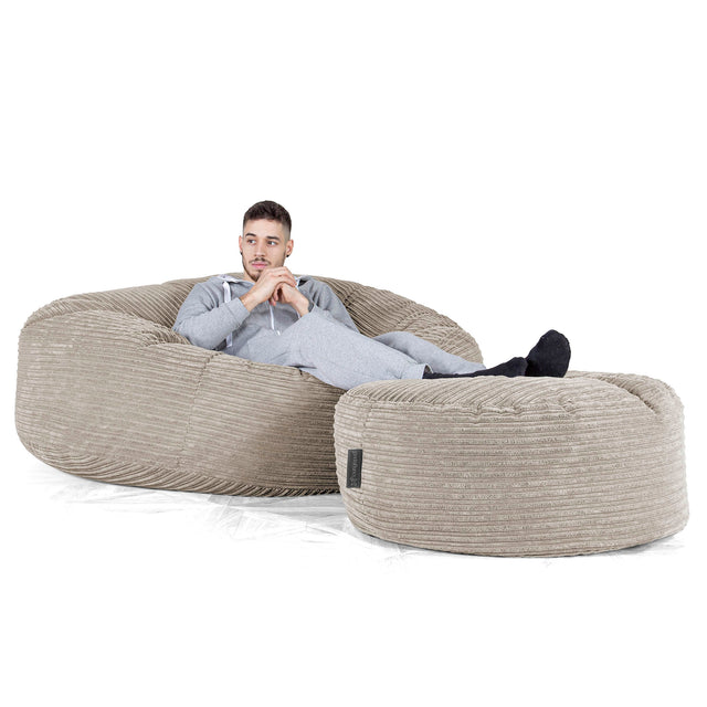 Sofa pufa XXL Mega Mammoth - Klasyczny sztruks Mysi 02