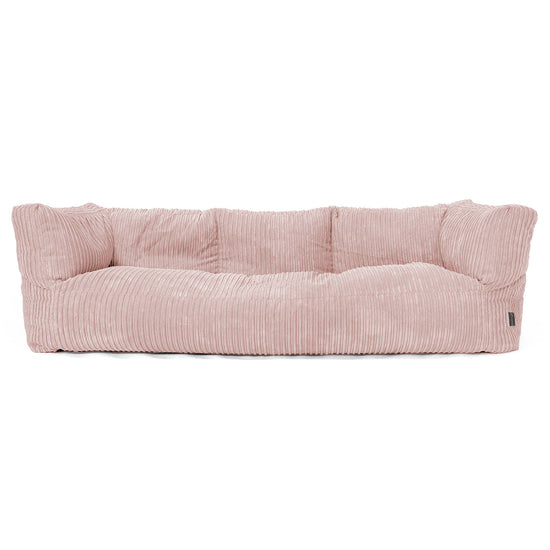 Sofa 3-osobowa pufa Albert - Klasyczny sztruks Pudrowy 01