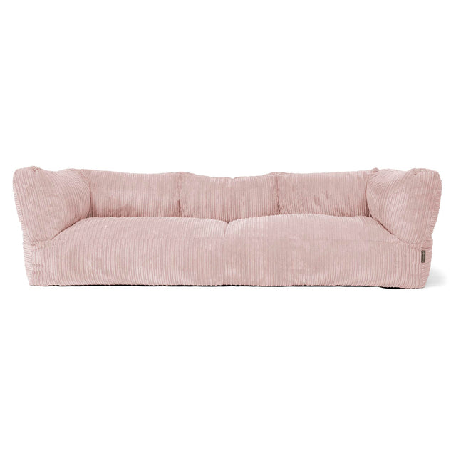 Sofa 3-osobowa pufa Albert - Klasyczny sztruks Pudrowy 01