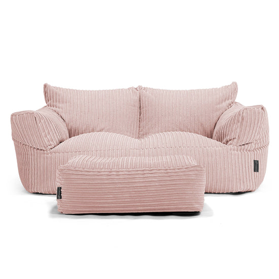 Sofa pufa Josephine - Klasyczny sztruks Pudrowy 02
