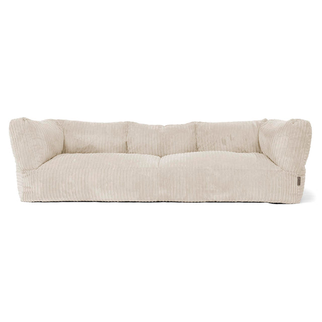 Sofa 3-osobowa pufa Albert - Klasyczny sztruks Śmietanka 01