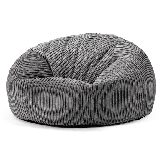 Klasyczna sofa pufa - Klasyczny sztruks Chłodna szarość 01
