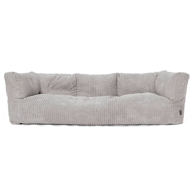 Sofa 3-osobowa pufa Albert - Klasyczny sztruks Szarość delfina 01