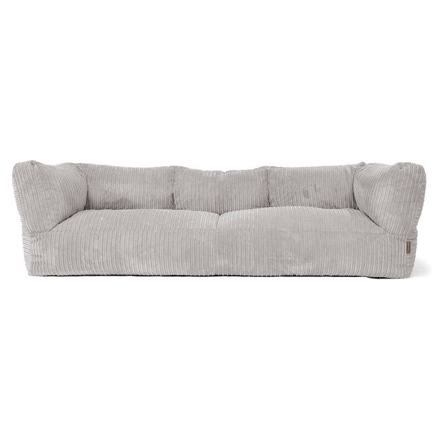 Sofa 3-osobowa pufa Albert - Klasyczny sztruks Szarość delfina 01