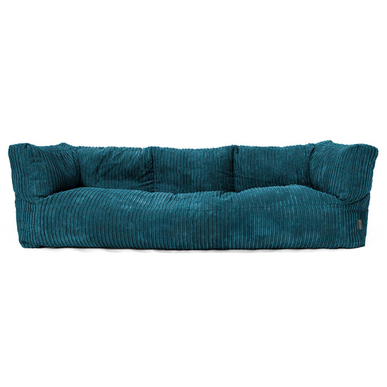 Sofa 3-osobowa pufa Albert - Klasyczny sztruks Turkus 01