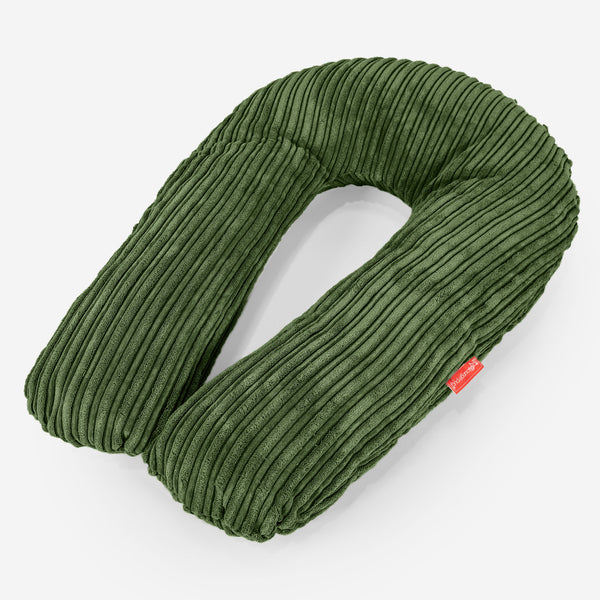 Poduszka do przytulania - Klasyczny sztruks Leśna zieleń 01