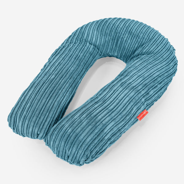 Poduszka do przytulania - Klasyczny sztruks Morski błękit 01