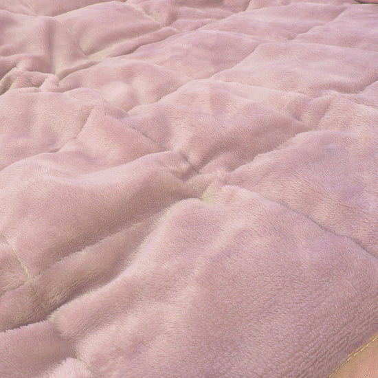 Koc obciążeniowy dla dorosłych - Polar flanelowy Jasny róż 04