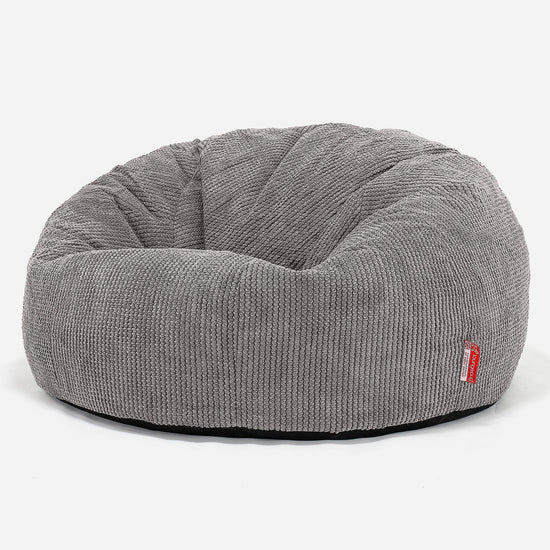 Klasyczna sofa pufa - Pom Pom Antracytowa szarość 01