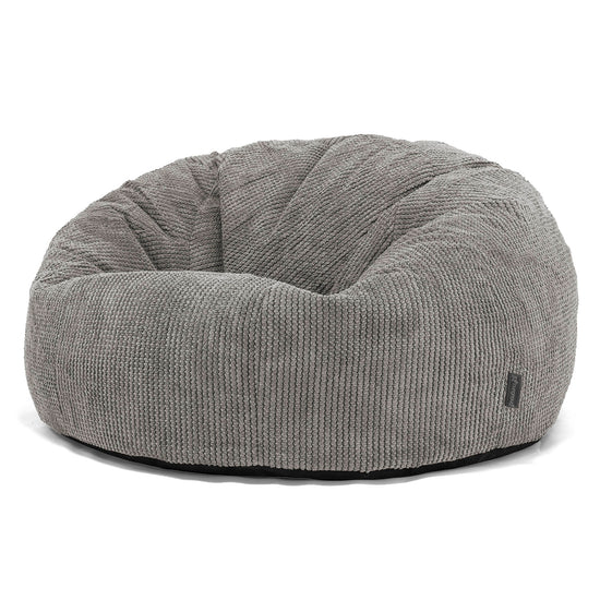 Klasyczna sofa pufa - Pom Pom Antracytowa szarość 01
