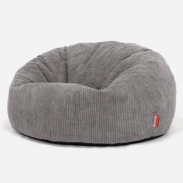 Klasyczna sofa pufa - Pom Pom Antracytowa szarość 01