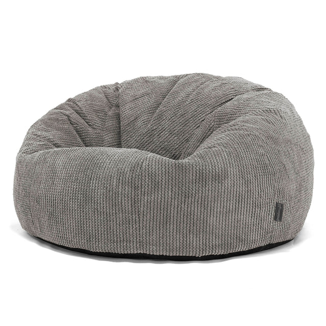 Klasyczna sofa pufa - Pom Pom Antracytowa szarość 01