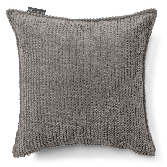 Poduszka ozdobna 47 x 47cm - Pom Pom Antracytowa szarość 01