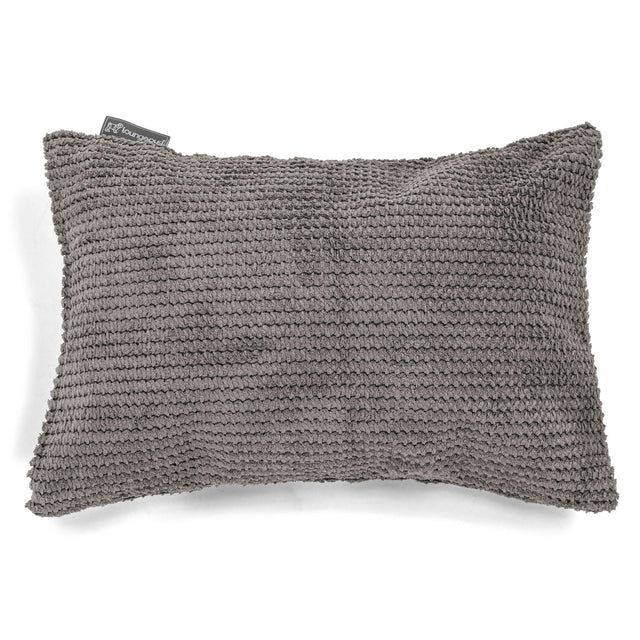 Poduszka ozdobna prostokątna 35 x 50cm - Pom Pom Antracytowa szarość 01