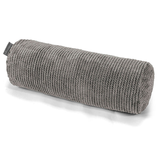 Poduszka ozdobna wałek 20 x 55cm - Pom Pom Antracytowa szarość 01