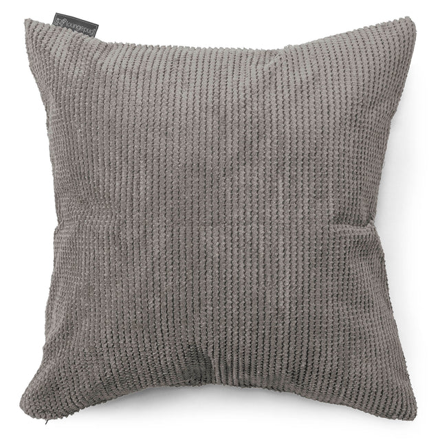 Poduszka ozdobna XL 70 x 70cm - Pom Pom Antracytowa szarość 01