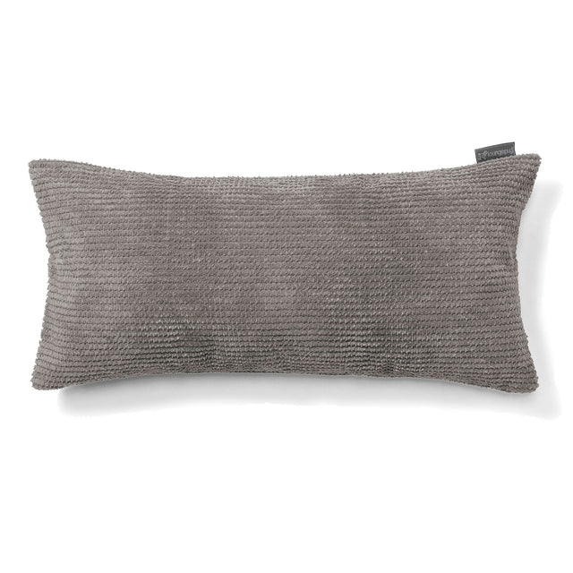 Poduszka XL prostokątna 40 x 80cm - Pom Pom Antracytowa szarość 01