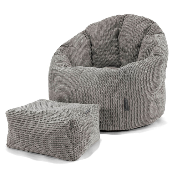 Siedzisko pufa worki sako Cuddle Up - Pom Pom Antracytowa szarość 02