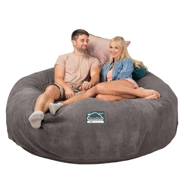 Sofa pufa piankowa typu king size CloudSac 3000 XXL - Pom Pom Antracytowa szarość 01
