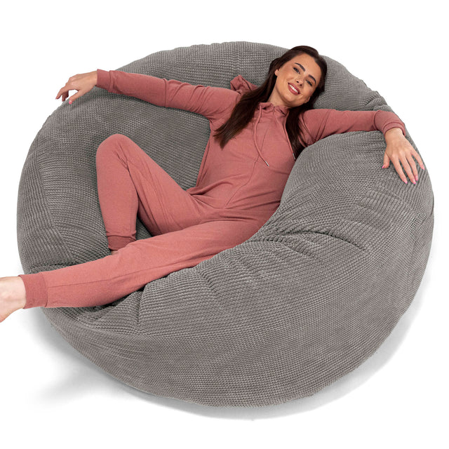 Sofa pufa XXL Mega Mammoth - Pom Pom Antracytowa szarość 01