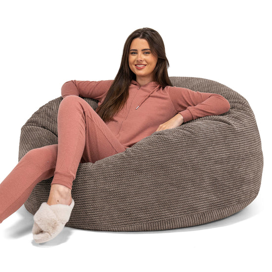 Sofa pufa Mammoth - Pom Pom Czekolada 01