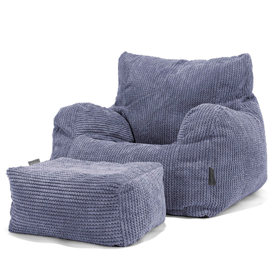 Fotel pufa worki sako Josephine - Pom Pom Fiolet 02