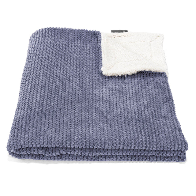 Narzuta / koc Sherpa - Pom Pom Fiolet 01