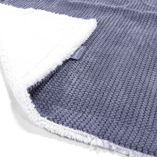 Narzuta / koc Sherpa - Pom Pom Fiolet 02