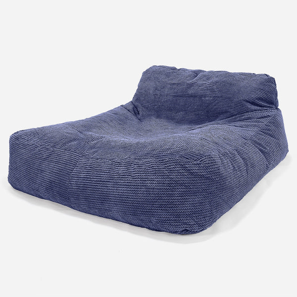 Podwójne łóżko dzienne pufa - Pom Pom Fiolet 01