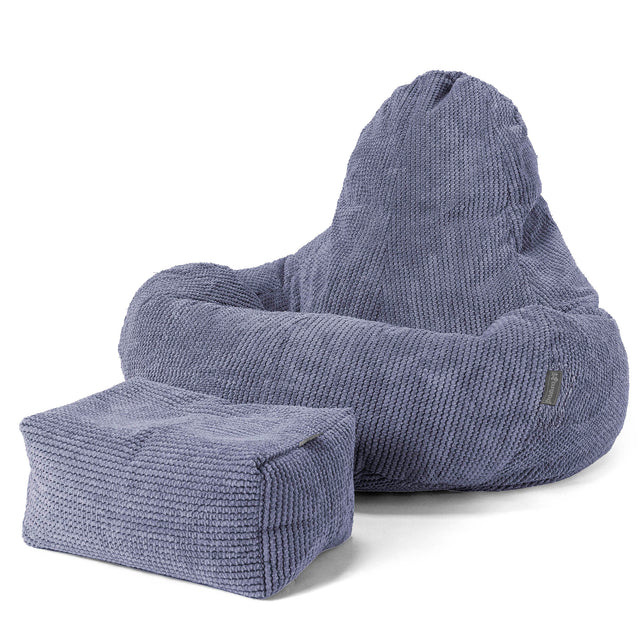 Siedzisko dla graczy pufa sako Ultra Lux - Pom Pom Fiolet 02