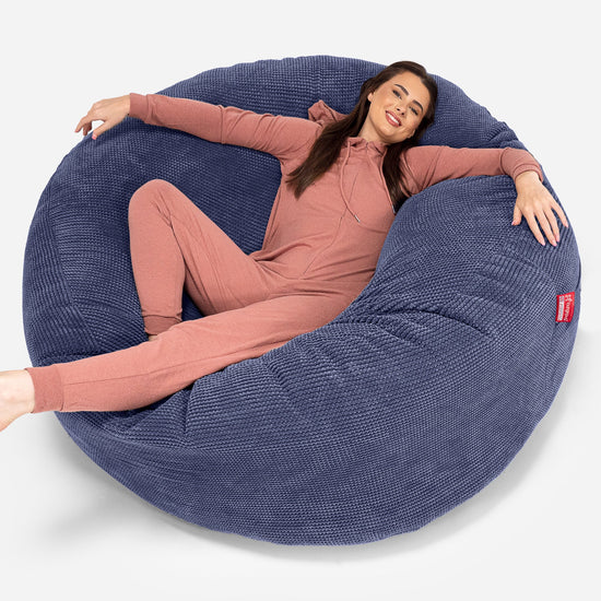 Sofa pufa XXL Mega Mammoth - Pom Pom Fiolet 01