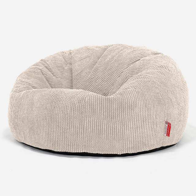 Klasyczna sofa pufa - Pom Pom Kość słoniowa 01