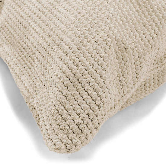 Poduszka XL prostokątna 40 x 80cm - Pom Pom Kość słoniowa 02