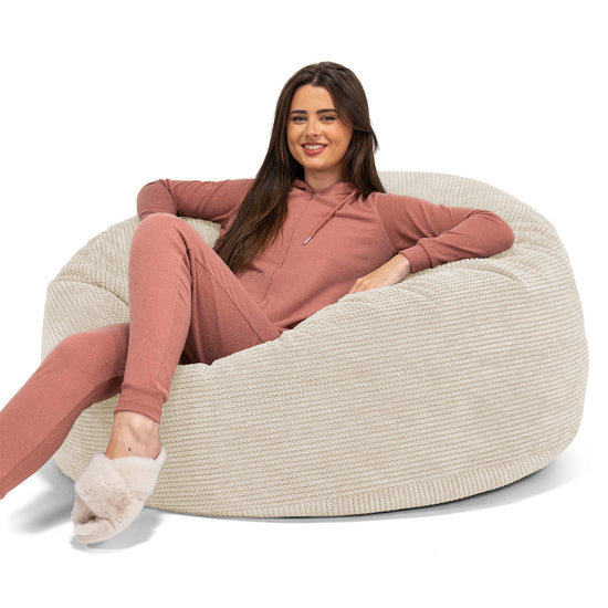 Sofa pufa Mammoth - Pom Pom Kość słoniowa 01