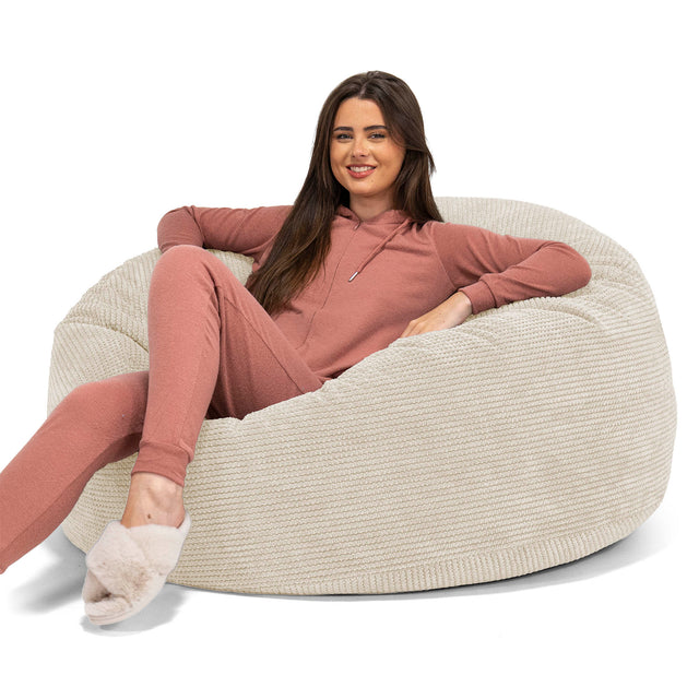 Sofa pufa Mammoth - Pom Pom Kość słoniowa 01