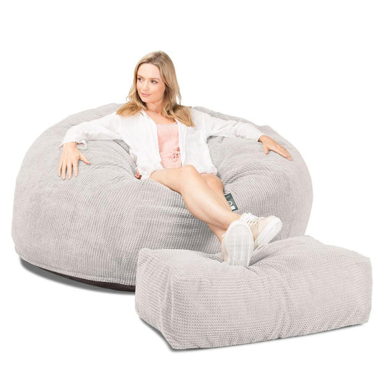 Sofa pufa piankowa gigant CloudSac 1010 XXL - Pom Pom Kość słoniowa 04