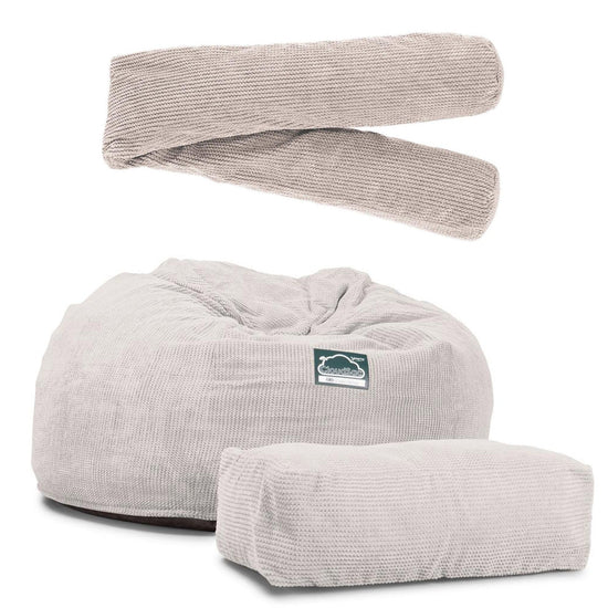 Sofa pufa piankowa gigant CloudSac 1010 XXL - Pom Pom Kość słoniowa 08