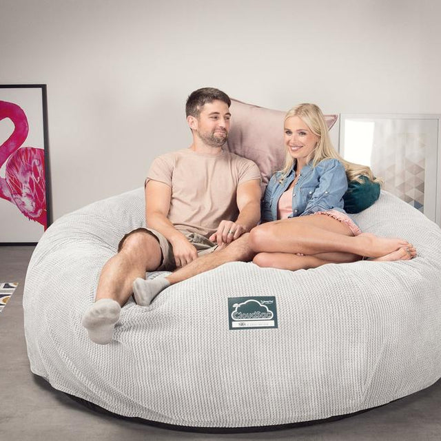 Sofa pufa piankowa typu king size CloudSac 3000 XXL - Pom Pom Kość słoniowa 02