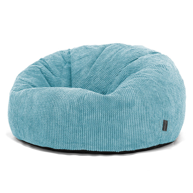 Klasyczna sofa pufa - Pom Pom Morski błękit 01