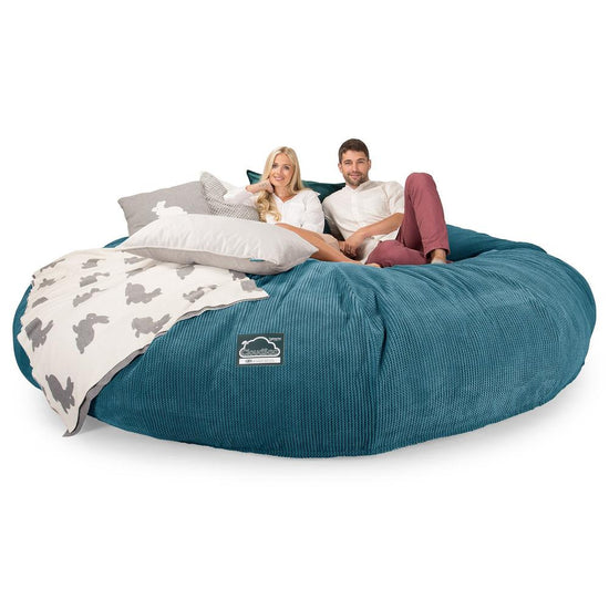 Sofa pufa piankowa CloudSac 5000 XXXXXL Titanic - Pom Pom Morski błękit 03