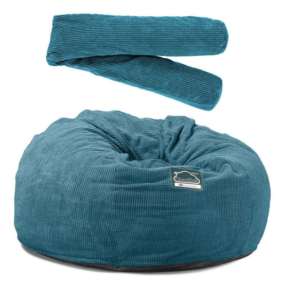 Sofa pufa piankowa gigant CloudSac 1010 XXL - Pom Pom Morski błękit 07