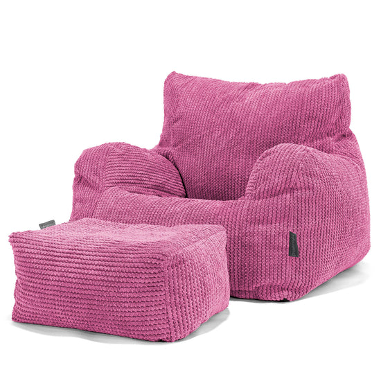 Fotel pufa worki sako Josephine - Pom Pom Róż 02