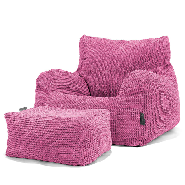 Fotel pufa worki sako Josephine - Pom Pom Róż 02