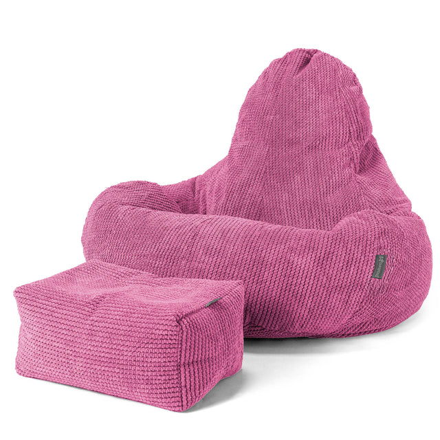 Siedzisko dla graczy pufa sako Ultra Lux - Pom Pom Róż 02
