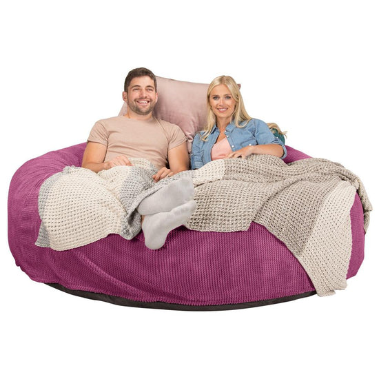 Sofa pufa piankowa typu king size CloudSac 3000 XXL - Pom Pom Róż 03