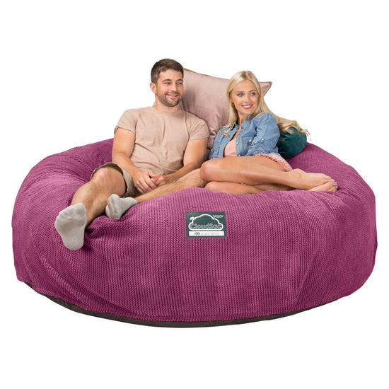 Sofa pufa piankowa typu king size CloudSac 3000 XXL - Pom Pom Róż 05