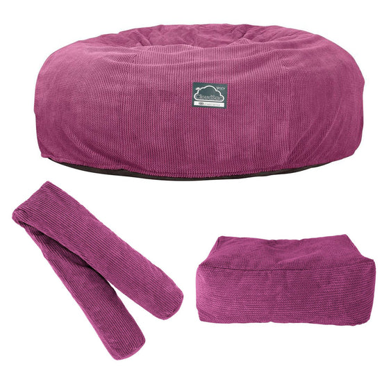 Sofa pufa piankowa typu king size CloudSac 3000 XXL - Pom Pom Róż 09