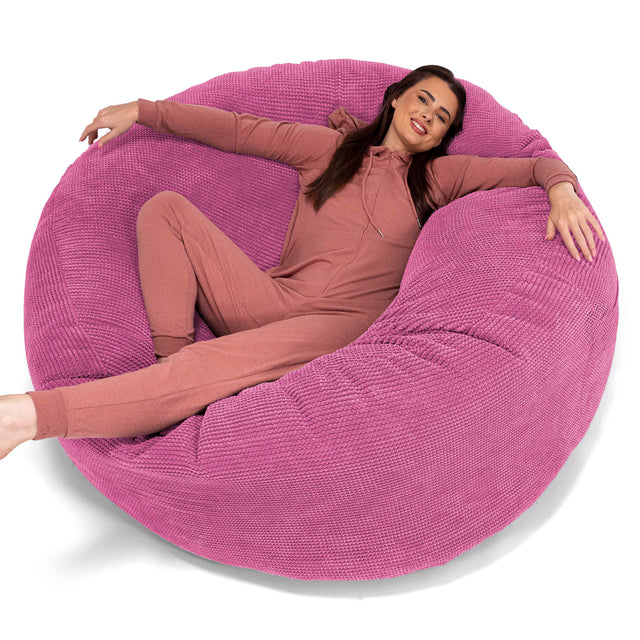Sofa pufa XXL Mega Mammoth - Pom Pom Róż 01
